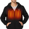 Heated Hoodie with Battery, Fleece Full-Zip Heated Sweatshirt Hoodie for Men Women