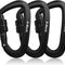 Carabiner Clips Heavy Duty 12Kn (2697 Lbs)-Lightweight Locking Carabiners for Camping, Hiking, Hammock, Dog Leash Harness, Outdoor and Gym Etc, Keychains& Utility