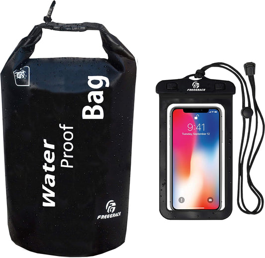 Waterproof Dry Bag - Lightweight Dry Sack with Seals and Waterproof Case - Float on Water - Keeps Gear Dry for Kayaking, Beach, Rafting, Boating, Hiking, Camping and Fishing