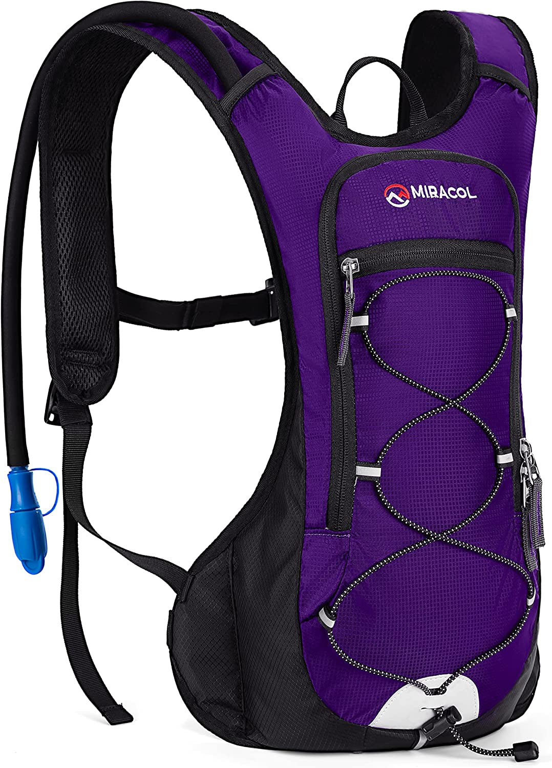 Hydration Pack Water Backpack - Water Pack with 2L Water Bladder - Hydration Backpack Hydropack for Running Biking Cycling Hiking Rave Festival